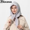 Fashion Quilted Headscarf Puffer Scarf Triangle Shawl Hood Scarf Puffy Light And Warm Kerchief Winter Puff Neck Scarf-Hood