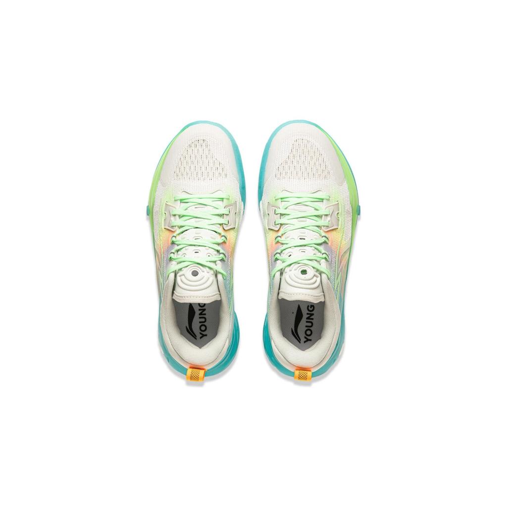 Баскетбольные кроссовки Li Ning Premium 4.0 с легкими дышащими светоотражающими подошвами и отскоком, детские кроссовки светло-серо-синего цвета YKBU016-1