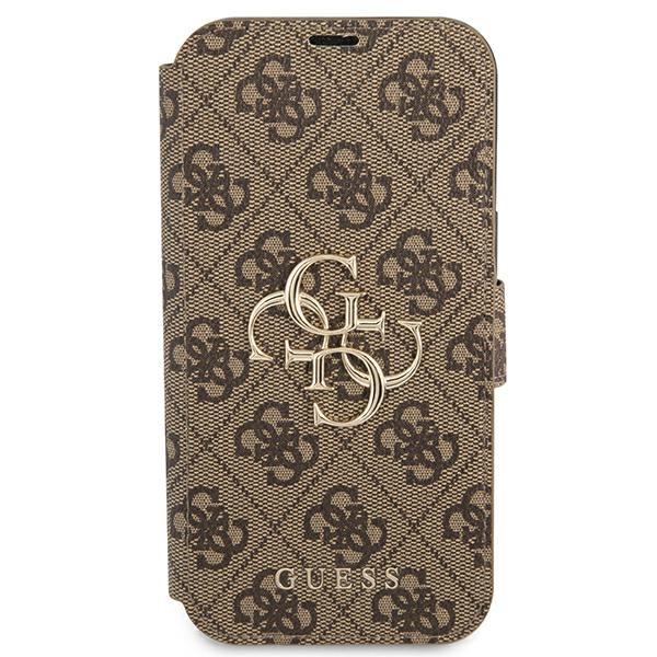 Guess Gubkp13X4Gmgbr Iphone 13 Pro Max6,7 Brązowy/Brown Book 4G Duże Metalowe Logo