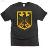 Патриотическая футболка Германия Немецкий Орел Логотип Deutschland Флаг Для Него Ее винтажный Стиранный Топ Для Повседневной Носки Унисекс Повседневный