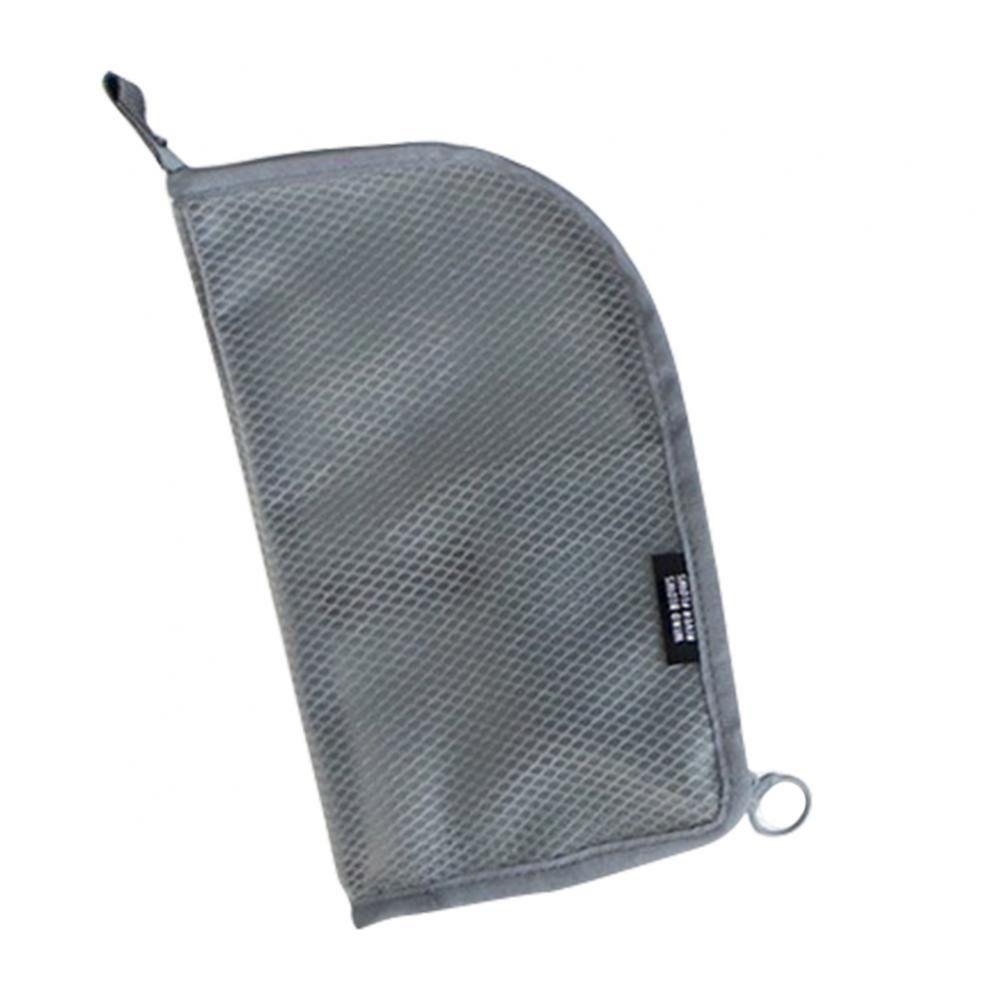 Zipper Cosmetic Bag Stand Storage Bag Folding Makeup Brush Bag  Bathroom
