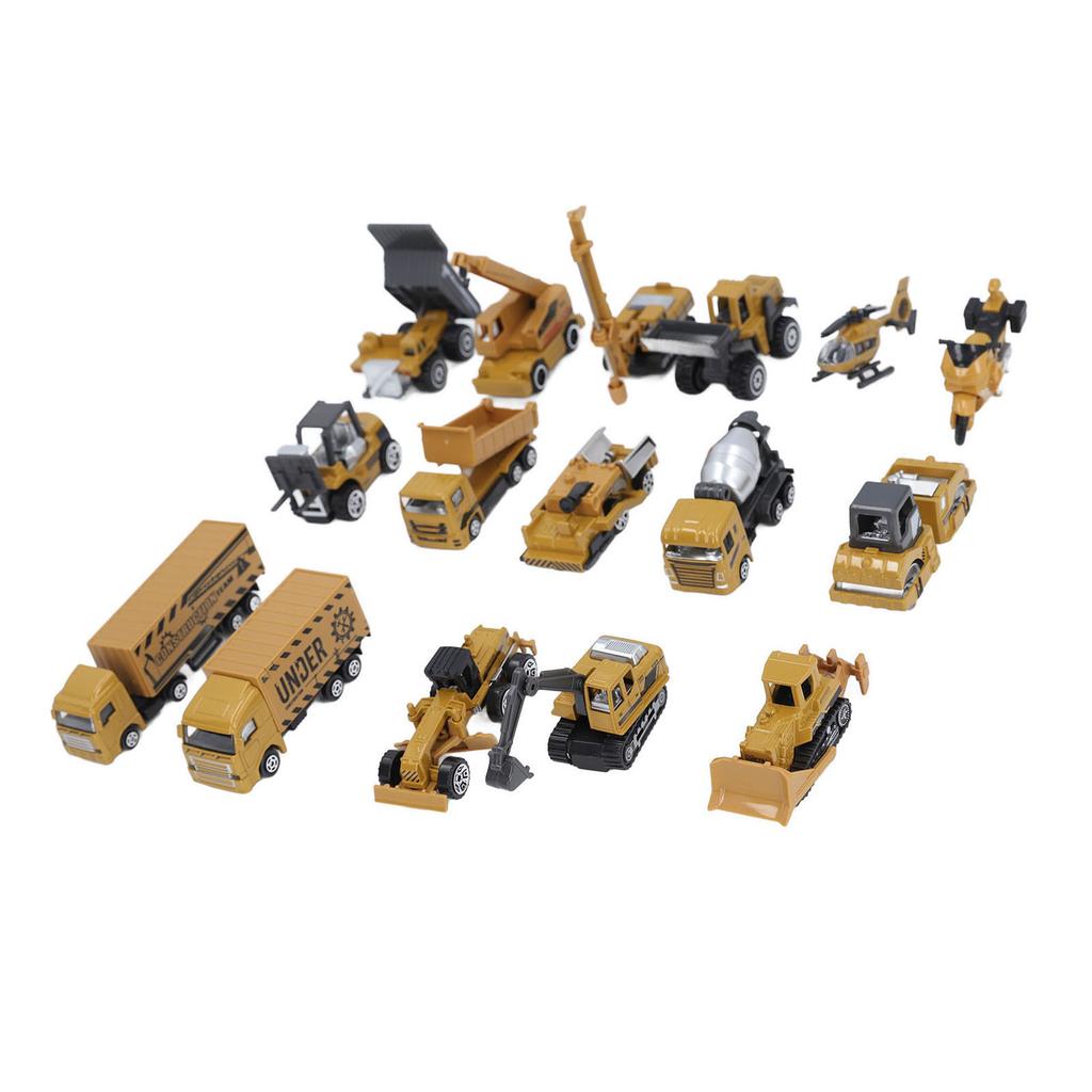Набор моделей инженерных машин из сплава, реалистичная модель инженерной строительной машины для детей