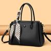 Tote Bag Silk Scarf Casual Hand-carry Fashionable Single-shoulder Bag Large-capacity Soft Leather Crossbody Women's Bag