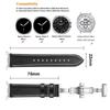 Застежка-бабочка, ремешок для часов из натуральной кожи для Samsung Galaxy Watch8/9 Classic, ремешок для часов для Samsung Galaxy Watch Ultra