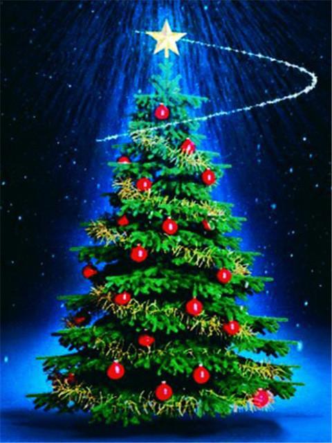 Diy 5d полная алмазная живопись вышивка квадратная круглая дрель Рождественская елка колокольчик мозаичная мебель украшение ручной работы подарок для хобби