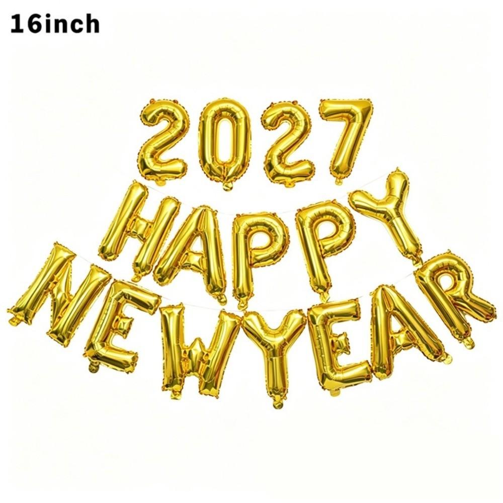 Holiday Ornaments Alphabet Balloons Inflatable 16 inch Balloon Set Fashion Colorful Foil Balloons