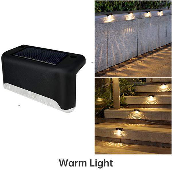 Warm White LED Solar Lamp Path Stair Outdoor Garden Lights Waterproof Solar Power Balcony Light Decoration for Patio Stair Fence