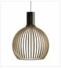 Modern Wood Pendant Light for Living Room Decoration Black Hanging Lamp Suspension Wooden Chandelier Lighting Fixtures