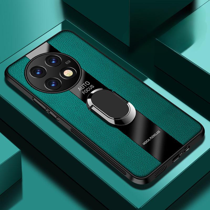 Магнитный чехол-подставка с кольцом для OnePlus 13, роскошный кожаный противоударный бампер для OnePlus13 5G Nord CE 3 Lite N30 CE3