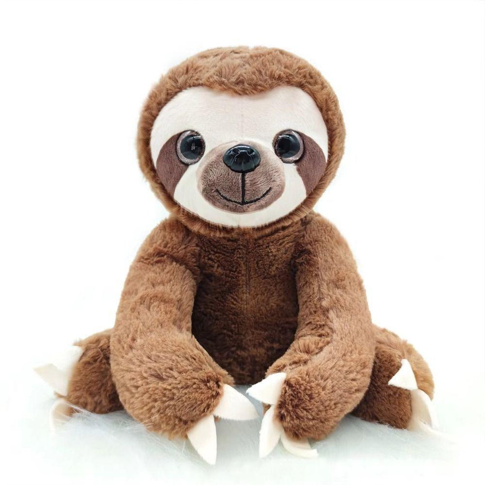 Stuffed Animals Sloth Plush Toy Big Eyes Simulation Sloth Doll Stuffed Sloth Birthday Gift