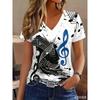 Women's T Shirt Print Floral Graphic Plants Stylish Classic Casual Short Sleeve V Neck Regular Tops Summer Spring