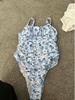 Women's High-Waisted Printed One-Piece Swimsuit - New European and American Style