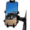 UTV Phone Holder, Aluminum Alloy Heavy Duty Cell Phone Mount For UTV/SXS,360° Adjustable Mounting Bracket Fits 1.75”-2” Roll Cage, 8 Claws