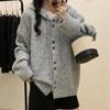 Women's Thickened Hooded Cardigan Sweater Coat - Autumn/Winter Loose Knit Korean Style