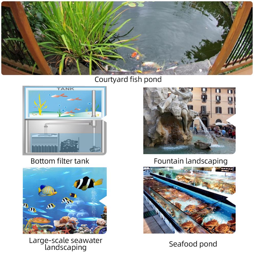 Погружной водяной насос производительностью 8000 л/ч — водяной насос с регулируемой частотой, технология синусоидальной волны, сверхтихий постоянный ток