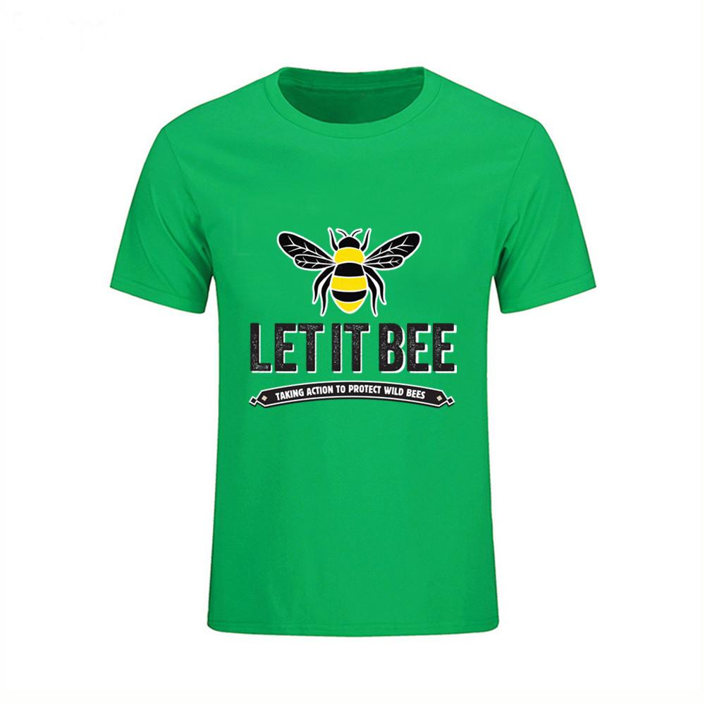 Honey Bee Fashion Funny T Shirt Lovely Personality Man Art Custom Cotton O Neck T