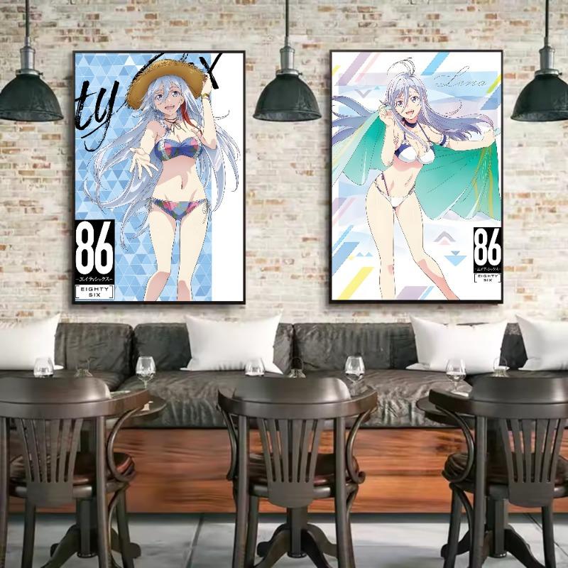 86 Аниме 86 Восемьдесят Шесть Постер HD арт липкий водонепроницаемый дом гостиная спальня бар эстетичное украшение