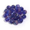 10Pcs 8mm Lampwork Transparent Flower Beads Glass Loose Round Beads For Handmade Women Bracelet Making DIY Jewelry Supplies