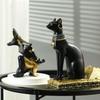 Anubis & Bastet Wine Rack and Phone Holder Resin Decor
