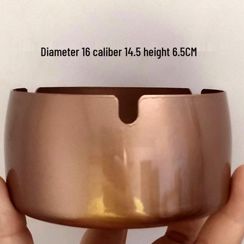 Stainless Steel Windproof Ashtray - Durable, Stylish, and Large for Bars, Cafes, and Hotels