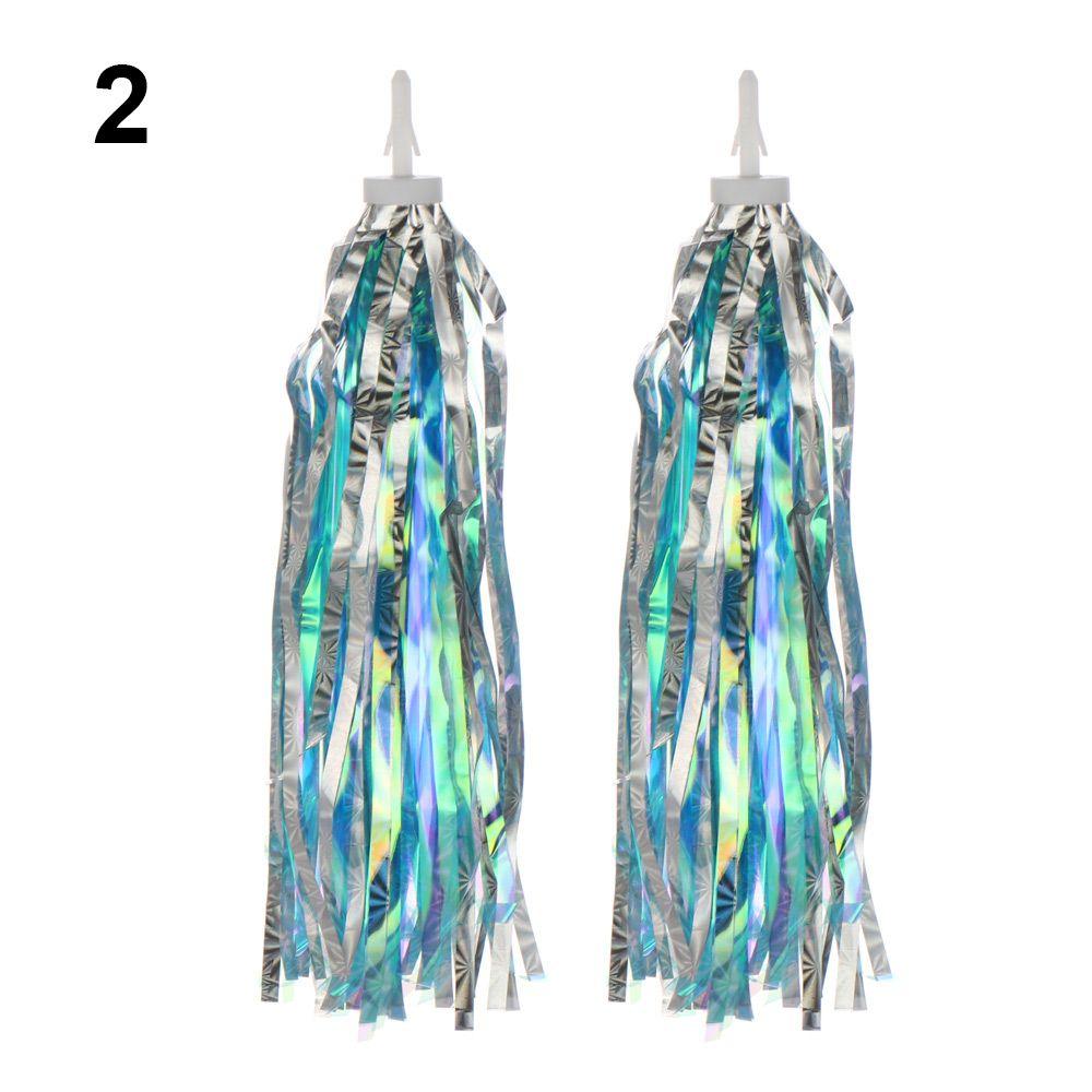2pcs Cycling Tricycle Handlebar Tassels Colorful Kids Girls Boys Handlebar Streamers Tassels Cycling Accessories