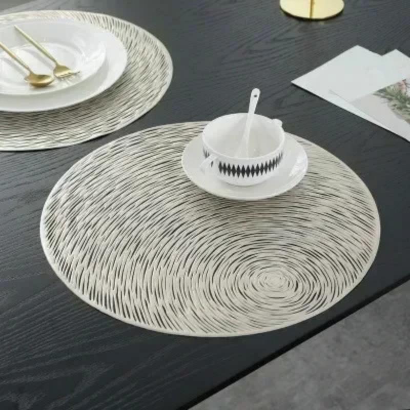 Товары для дома, модные товары, настольные коврики, подставки для подставок, круглые коврики для столовых приборов из ПВХ, термостойкие, износостойкие, нескользящие коврики для столов