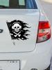 Tri Koshki KCS517 череп пиратский флаг автомобильная наклейка ПВХ наклейки мотоциклетная наклейка на автомобиль грузовик бампер ноутбук холодильник стена