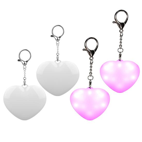 Сенсорный свет Перезаряжаемый Мини-фонарик Кошелек Брелок с сенсорным и автоматическим датчиком света Компактный кошельковый фонарик в форме сердца для женщин
