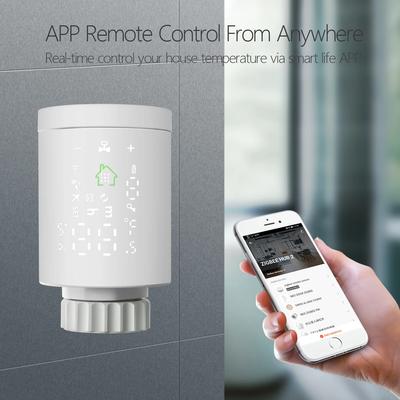Умный термостат для радиатора Tuya Zigbee Wifi Подключение через приложение Контроллер клапана термостата Поддержка Alexa Google для Home Assistant