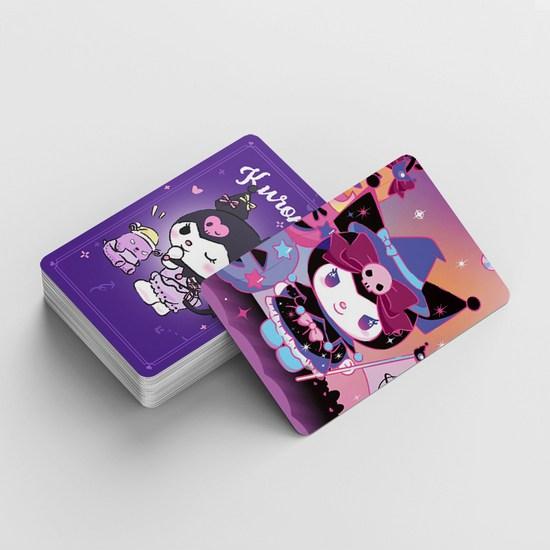 Sanrio фотокарточки товары ЛОМО иллюстрации фотокарточки 60шт + мини наклейки 32шт, Kuromi, 1 шт