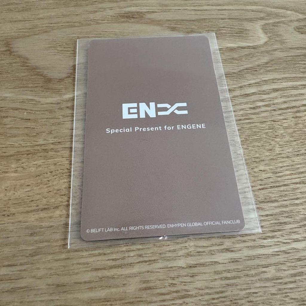 [USED] ENHYPEN SUNGHOON FATE+ FC Trading Card Keychain