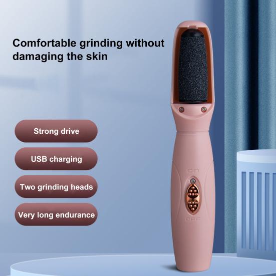 Электрический инструмент для удаления мозолей для ног, профессиональная шлифовальная машина для ног для мужчин и женщин, набор для педикюра, скруббер для ног для удаления мозолей от омертвевшей кожи, инструмент для ухода за ногами с зарядкой через USB