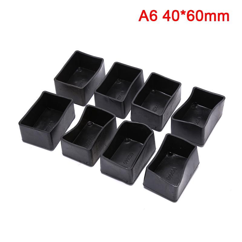 8 шт. Прямоугольные силиконовые колпачки для ног стула нескользящие крышки для ног стола носки протектор