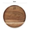 Solid Wood Serving Platter Tray Round Wooden Tea Tray Plate Dinner Plates  For Food Snack Dishs