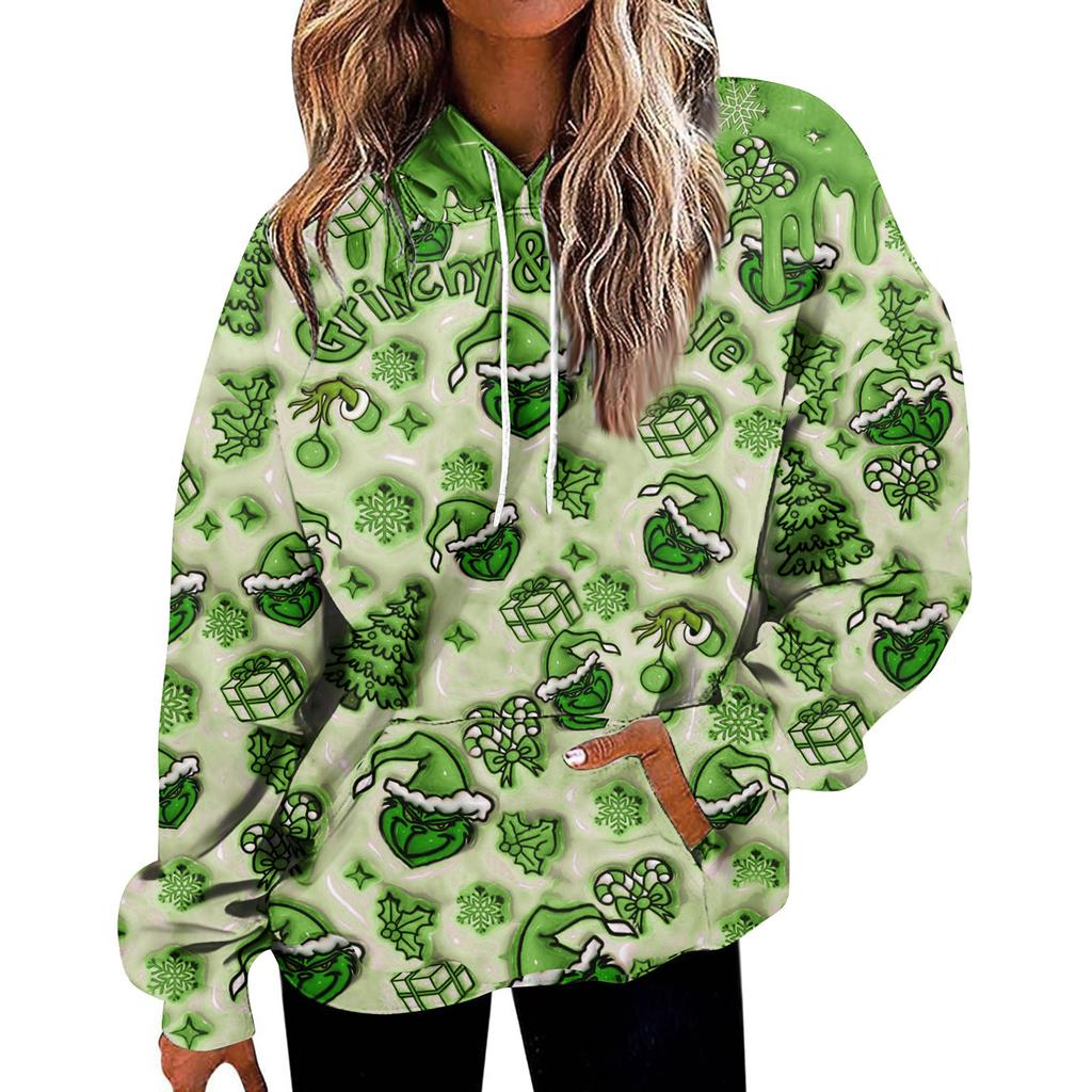 Women's Fashion Daily Versatile Casual Crewneck Sweatshirts Graphic Daily Long Sleeve Gradient Patchwork Printed Top Sweatshirts