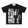 Rapper 2PAC Retro Graphic T Shirt Men's Hip Hop Clothing T-Shirts Y2k Unisex Fashion Oversized Ghetto Gangster Tupac Top