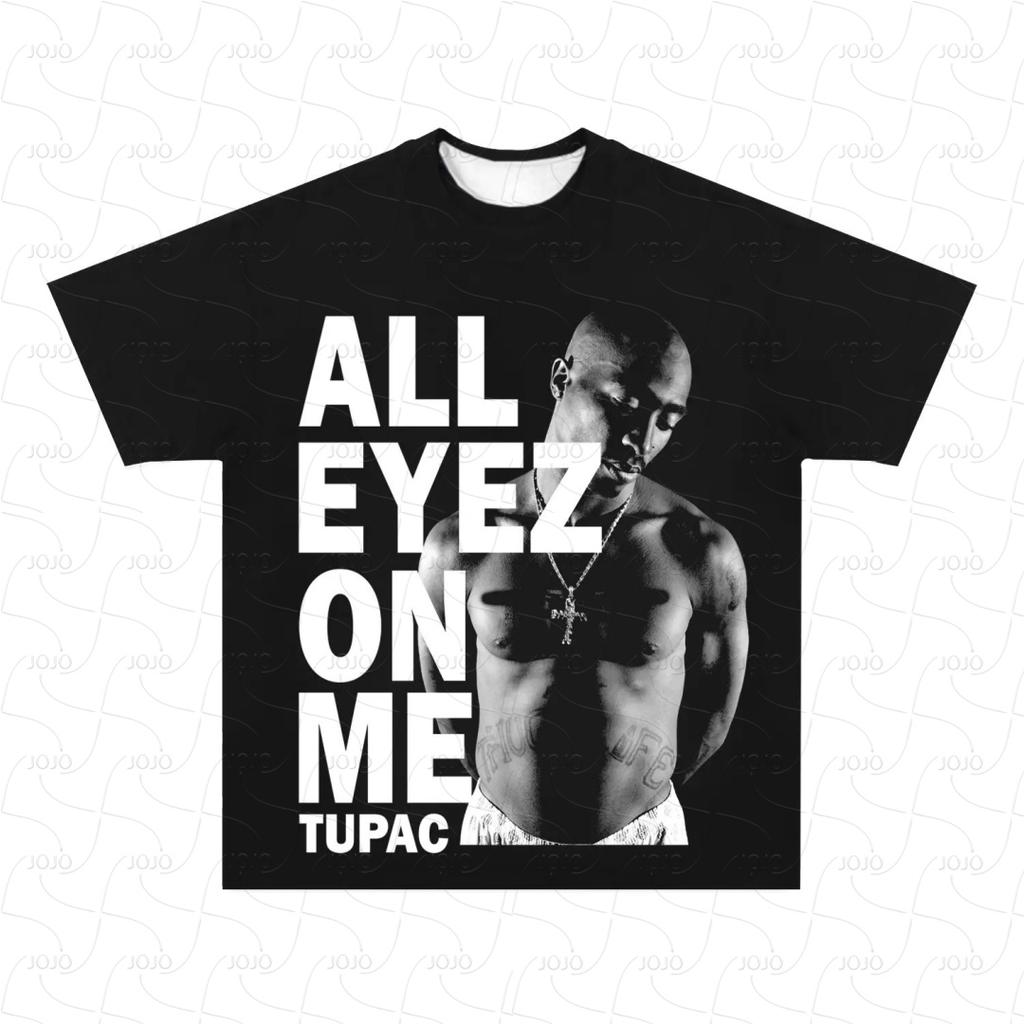 Rapper 2PAC Retro Graphic T Shirt Men's Hip Hop Clothing T-Shirts Y2k Unisex Fashion Oversized Ghetto Gangster Tupac Top