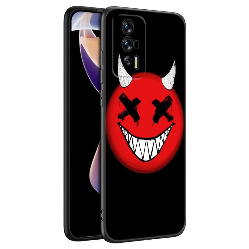 Чехол для телефона Smile Skeleton Devil Black для Xiaomi Redmi 7A 8A 9A 10A 11A 9C 10C 12C 13C 11 Prime A1 A2 Plus 12 4G Note 9T 12R
