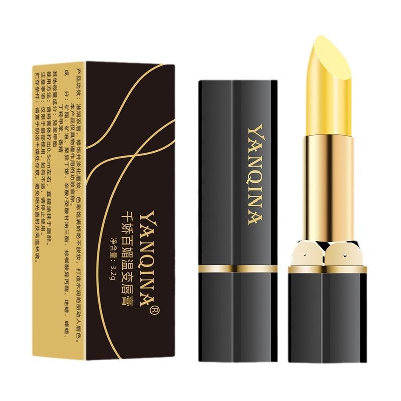 Увлажняющая и питательная помада, чувствительная к температуре, против потрескивания и восстанавливающая линии губ, индивидуальный цвет для каждого.