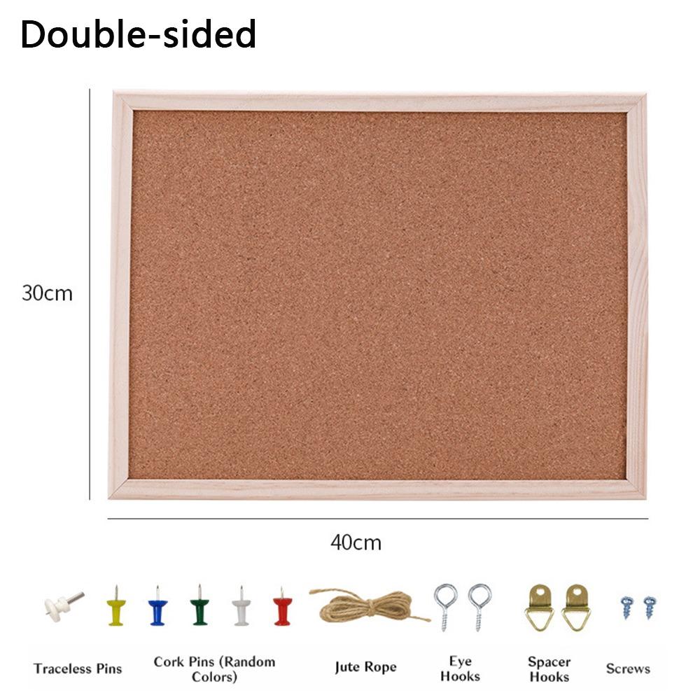 DIY Cork Board Wood Photo Background Pictures Wall Plate Letter Message Boards