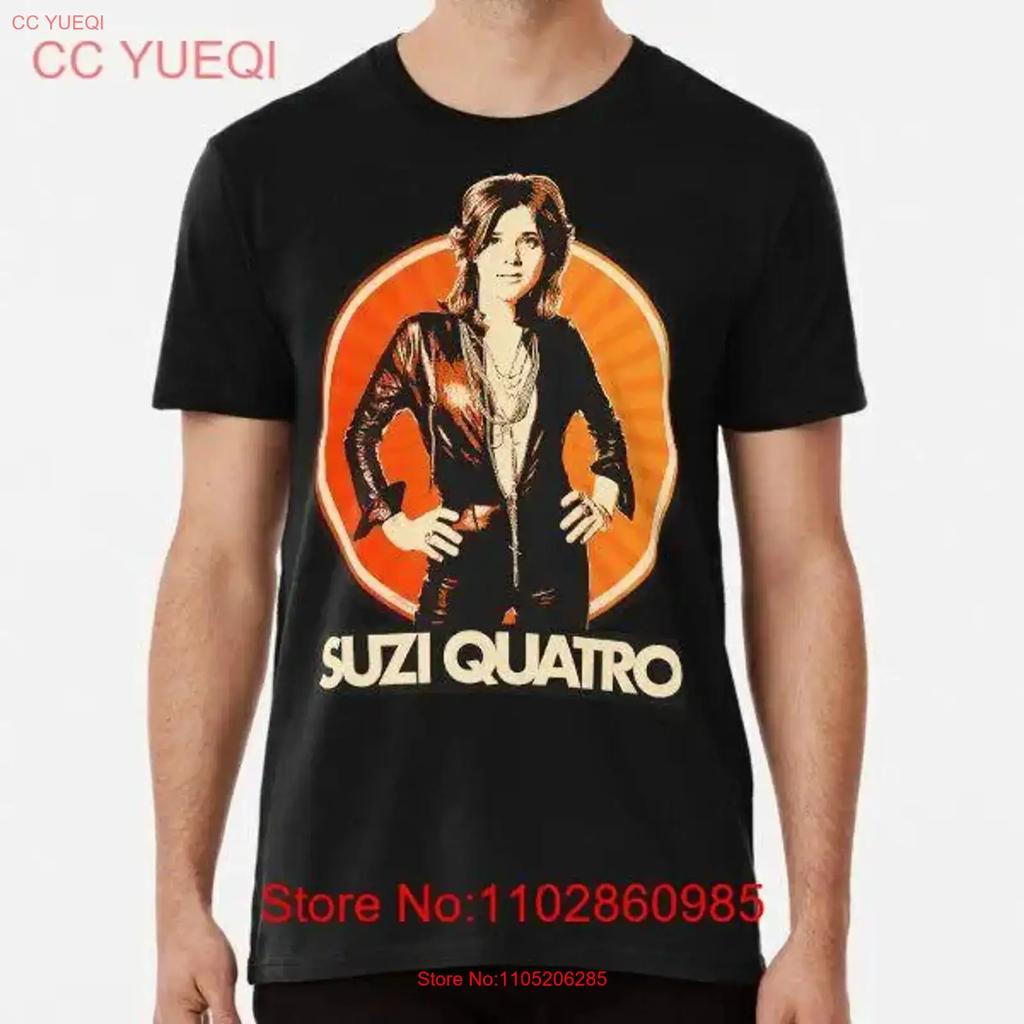 Rare Suzi Quatro 70s Glam Rock Made In Usa T Shirt S 3xl Vintage Stylish Homme Stretched Comfortable Breathable Graphic