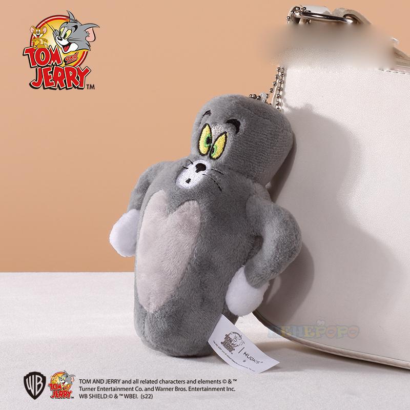Tom and Jerry Cartoon Wacky Animal Keychain Cute Plush Cat Keyring for Women Doll Keychain Backpack Pendant Ornaments Girls Gift