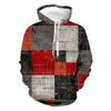 Foreign Trade Spring and Autumn Men's 3D Digital Printed Casual and Comfortable Hooded Long Sleeved Sweatshirt
