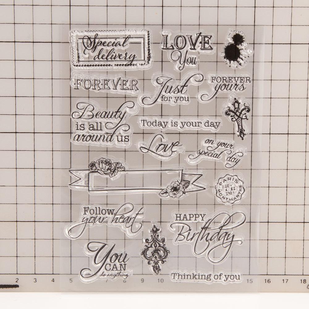 Прозрачные силиконовые прозрачные штампы с животными, жирафом, слоном для печати, сделай сам, скрапбукинг, декор для фотоальбома, поздравительный цветок