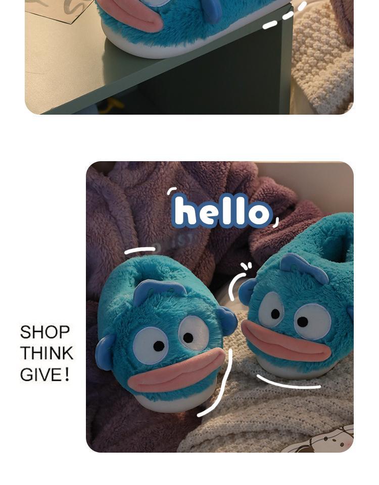 Уютные пушистые хлопковые тапочки: Нескользящий, теплый бархат, для пар - идеально подходит для осени/зимы