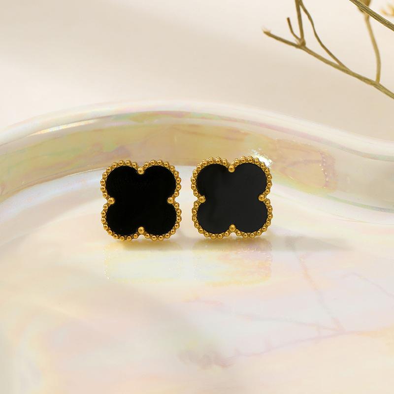 Серьги с четырьмя листочками клевера Модные серьги
