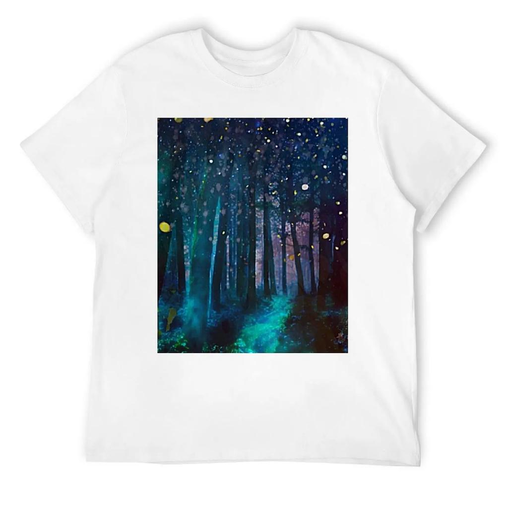 Футболка Firefly Forest Аниме Простая мужская дизайнерская одежда