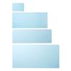Large Desk Mat, Big Computer Mouse Pad for And Rollable And Portable, Non-Slip Base, PU Leather Easy to Clean, Portable, Sky Blue, Large Size, 90*40