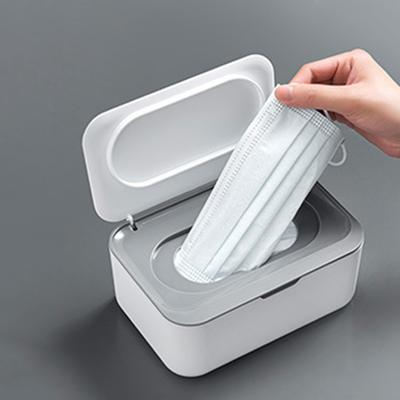 Пластиковая коробка для салфеток с крышкой, держатель для влажных салфеток, коробка для хранения детских салфеток, диспенсер для бумажных полотенец, домашний органайзер для салфеток