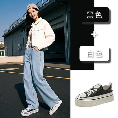 Кожаные маленькие белые туфли женские 2025 весна новая обувь женские повседневные балетки платформа универсальная женская обувь модные кеды